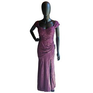 Plum Full Sequin Formal Dress
